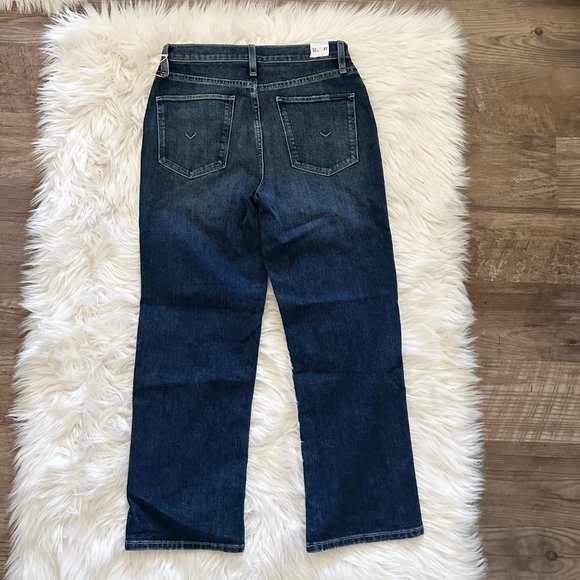 NWT HUDSON Noa JEANS Size 27 Mid Rise Crop Straight Leg in Brynlee Wash Blue NEW - Picture 15 of 16